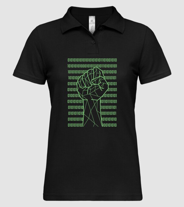 Pumn binar model negru pe tricou