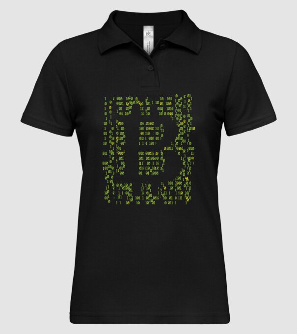 Bitcoin Matrice model negru pe tricou