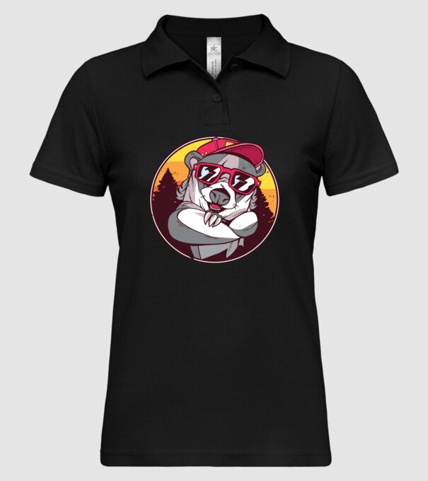 Bursuc model negru pe tricou
