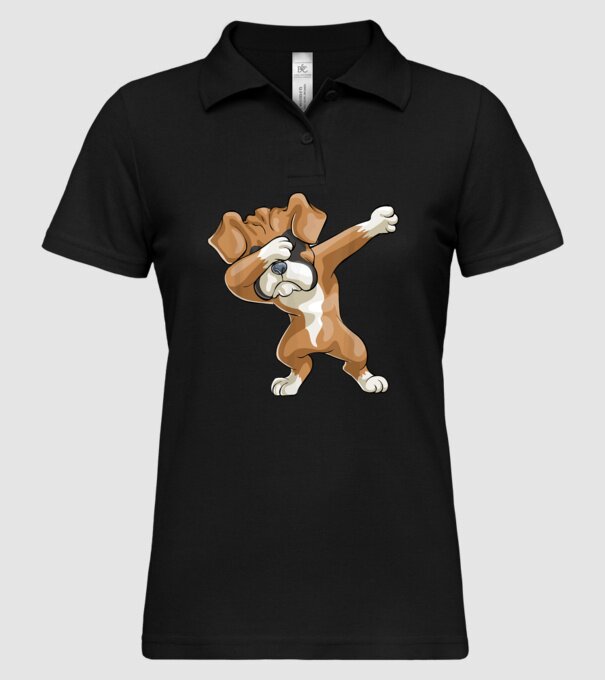 Boxer dab model negru pe tricou