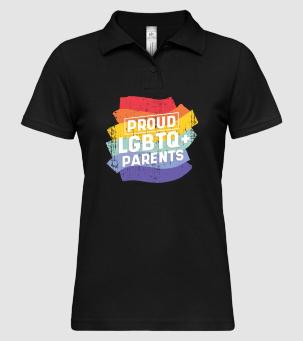 Părinți mândri LGBTQ model negru pe tricou