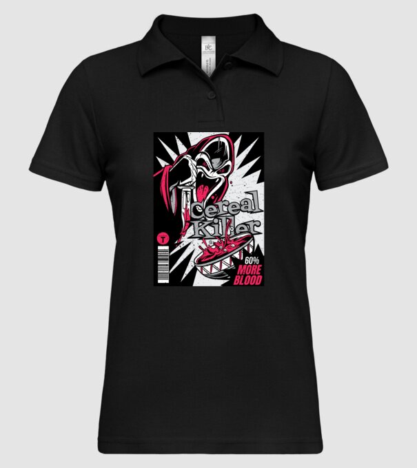 Cereal Killer model negru pe tricou