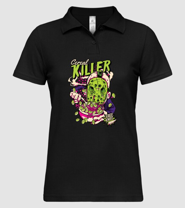 Cereal Killer model negru pe tricou