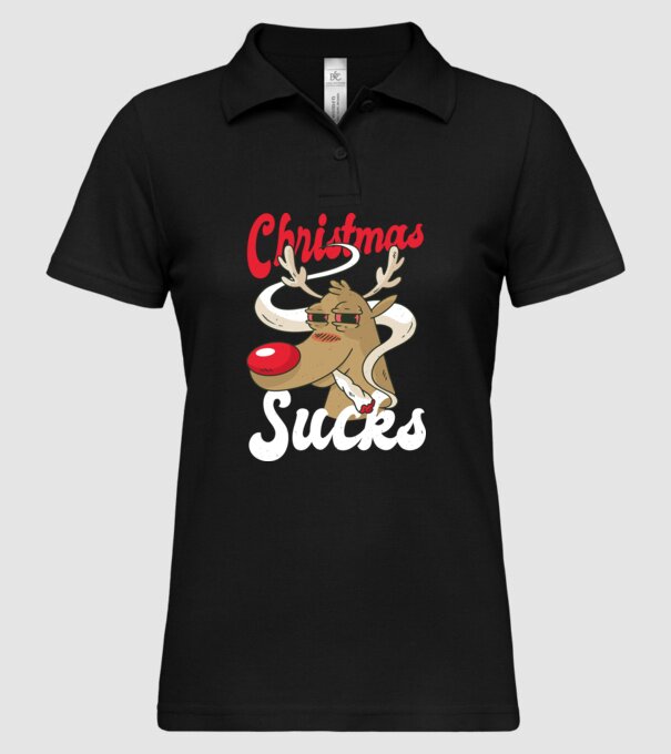 Christmas Sucks - Urăsc Crăciunul Crăciunul model negru pe tricou