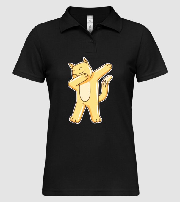 Pisică DAB model negru pe tricou