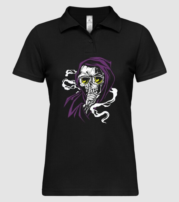 Ucigaș tăcut model negru pe tricou