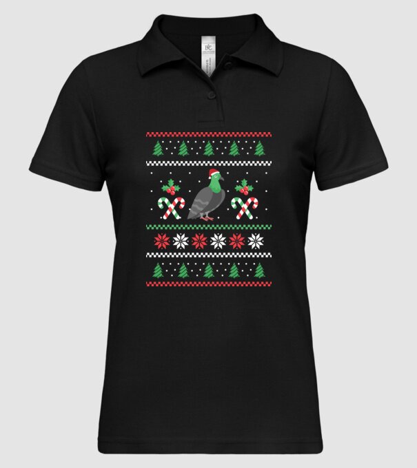 tricou cu Porumbel pulovăr urât model negru pe tricou