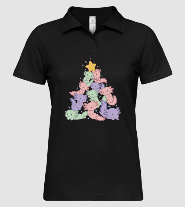 Pom de Crăciun cu monstru drăguț model negru pe tricou