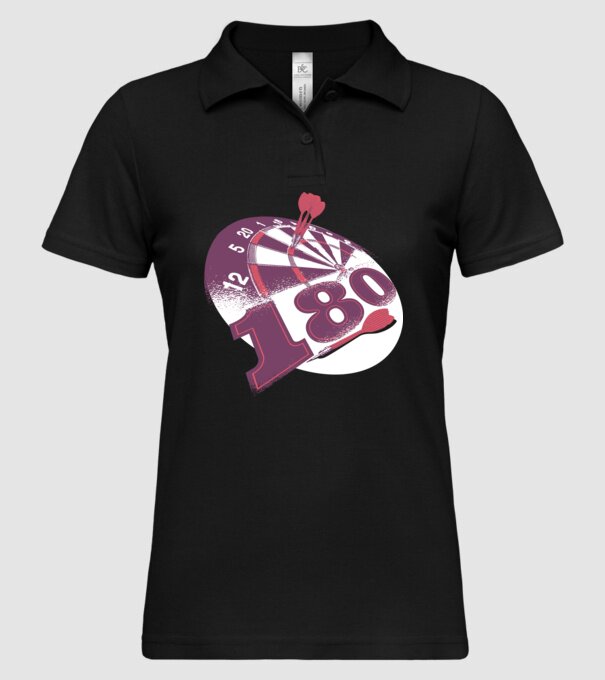 Darts 180 tricou model negru pe tricou