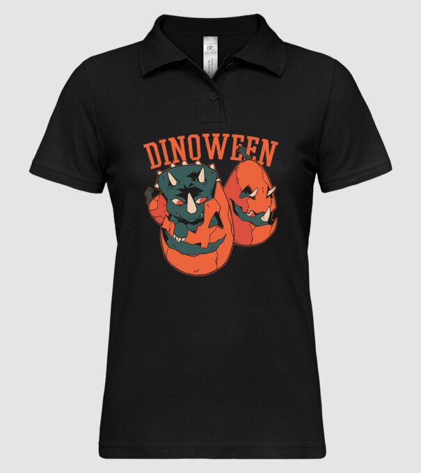 Dinoween model negru pe tricou