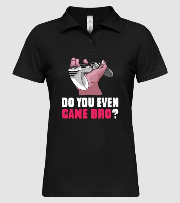 Do You Even Game Bro? model negru pe tricou