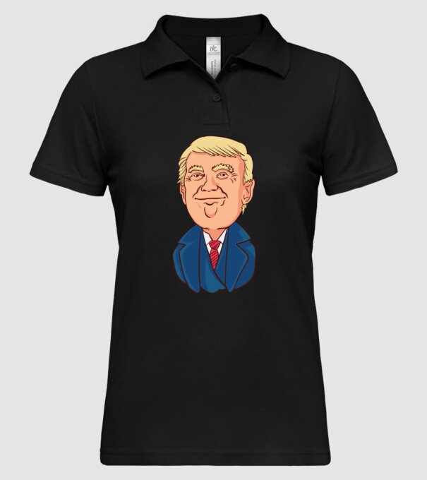 Donald Trump model negru pe tricou