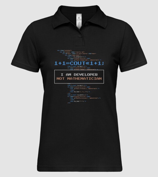 Tricou pentru developeri model negru pe tricou