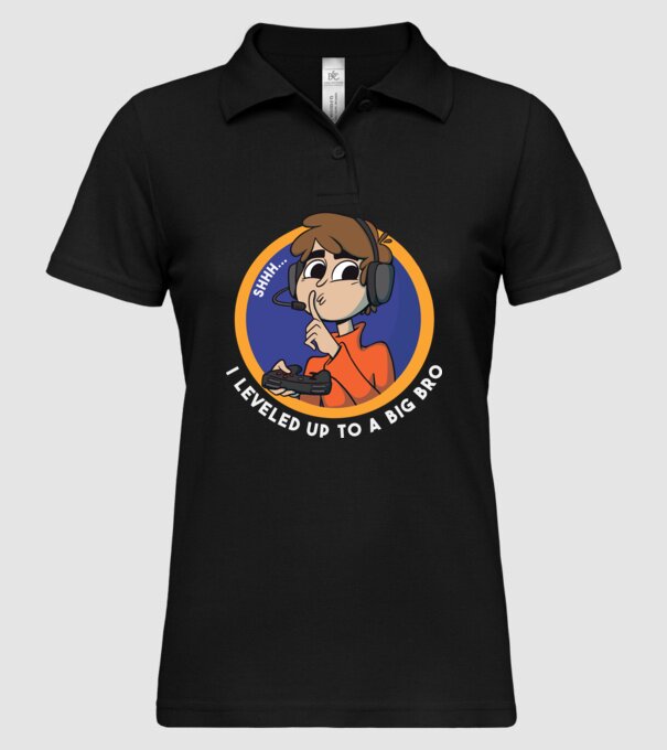 Gamer Frate mai mare model negru pe tricou
