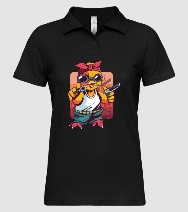 Pui Gangster model negru pe tricou