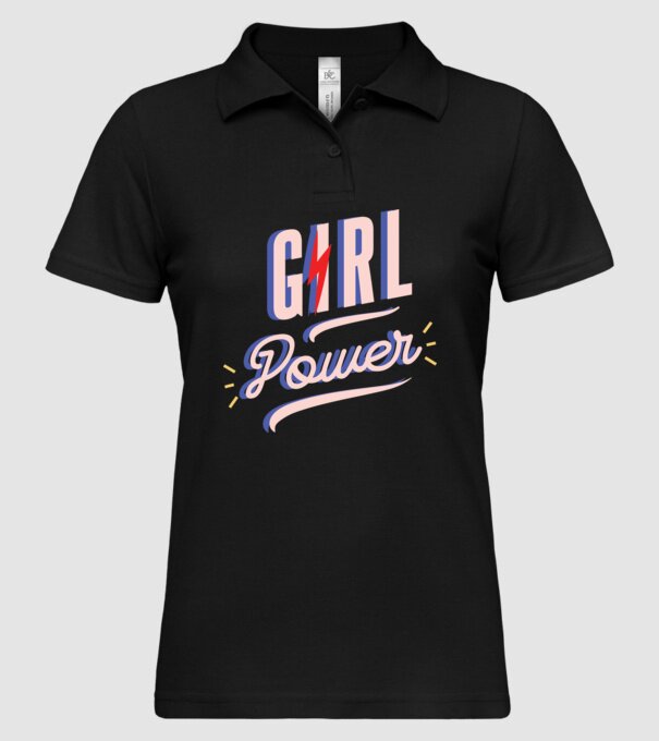 Girl Power de Ziua Femeii model negru pe tricou