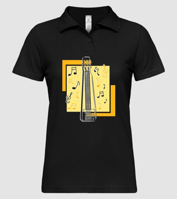 Tricou chitarist model negru pe tricou