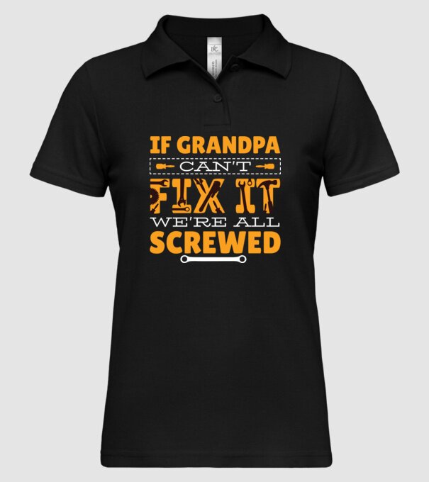 Dacă bunicul nu o poate repara, suntem terminați model negru pe tricou