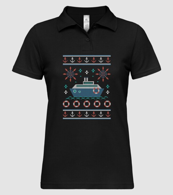 Pulover urât cu vapor model negru pe tricou