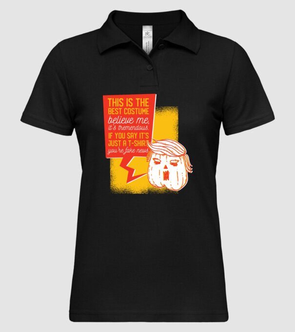 Halloween Trump cap de dovleac model negru pe tricou