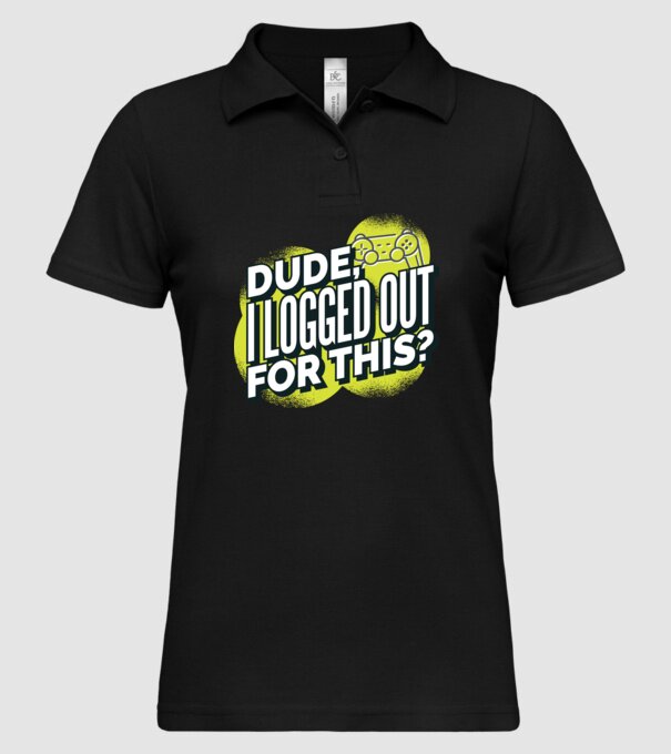 Omule, de asta am renunțat la joc? model negru pe tricou