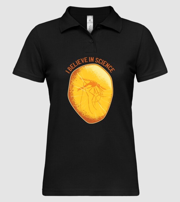 Cred în știință model negru pe tricou