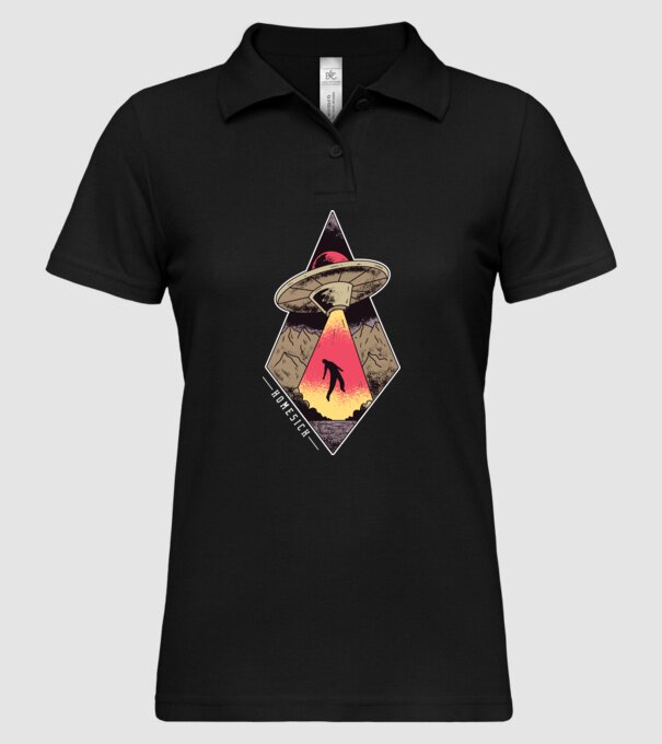 Dor de casă alien model negru pe tricou
