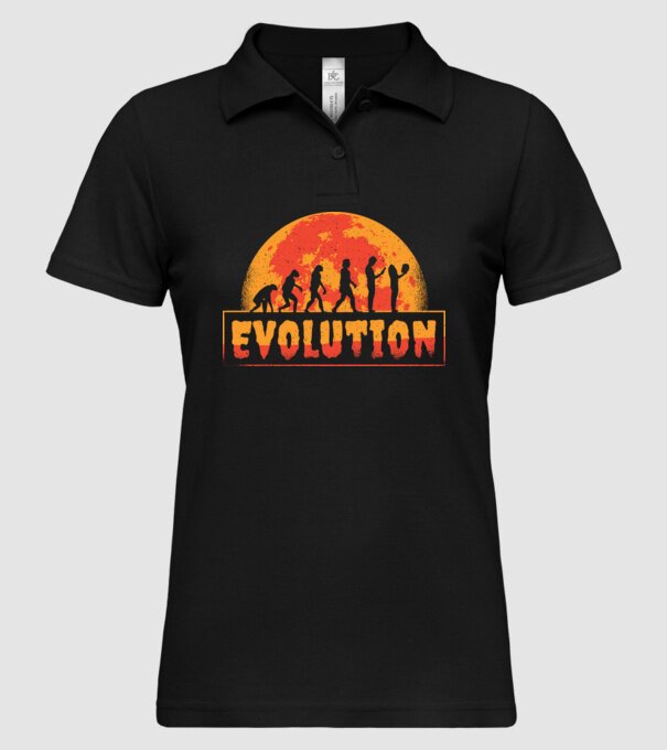 Evoluție Horror model negru pe tricou