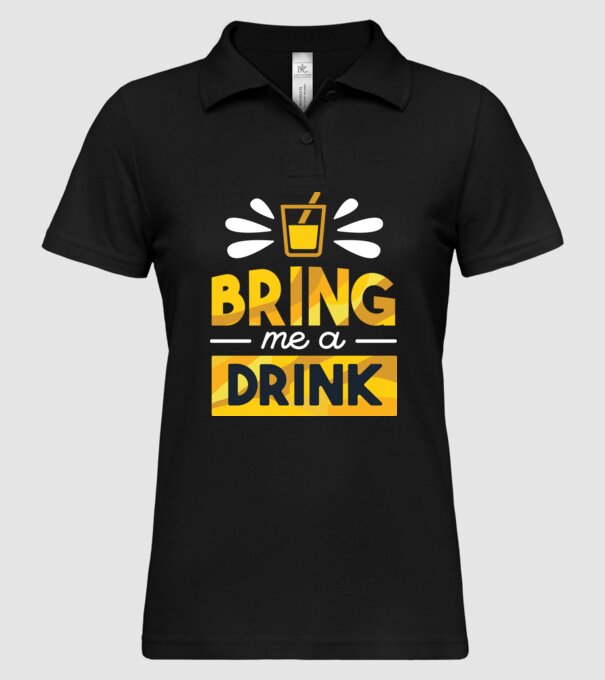 Adu-mi o băutură model negru pe tricou
