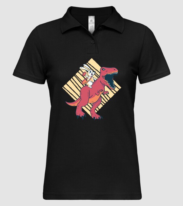 Dinozaur de Paște model negru pe tricou