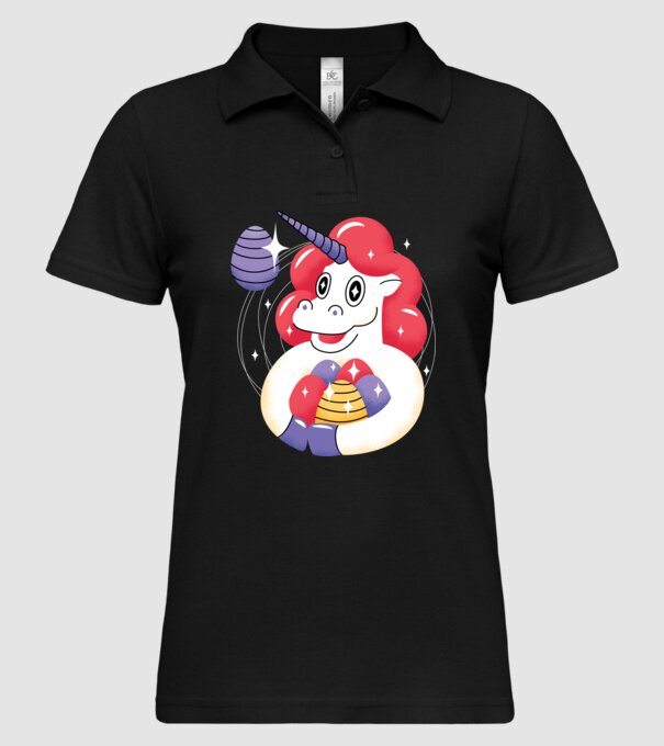 Unicorn de Paște model negru pe tricou