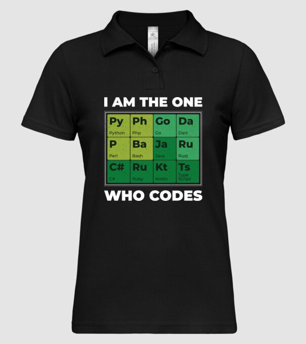 I am the one who codes tricou amuzant programator model negru pe tricou