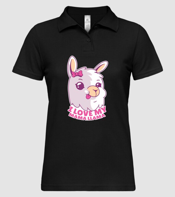 I Love My Papa Llama tricou drăguț cu lamă pentru bunica model negru pe tricou