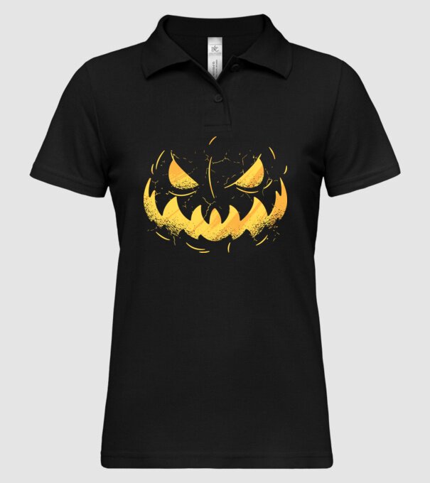 dovleac înfricoșător Halloween model negru pe tricou