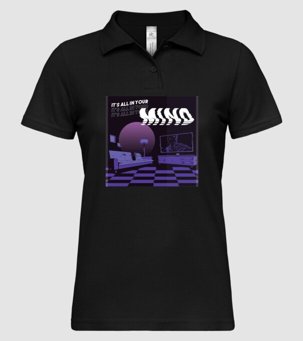 'It''s all in your mind' model negru pe tricou