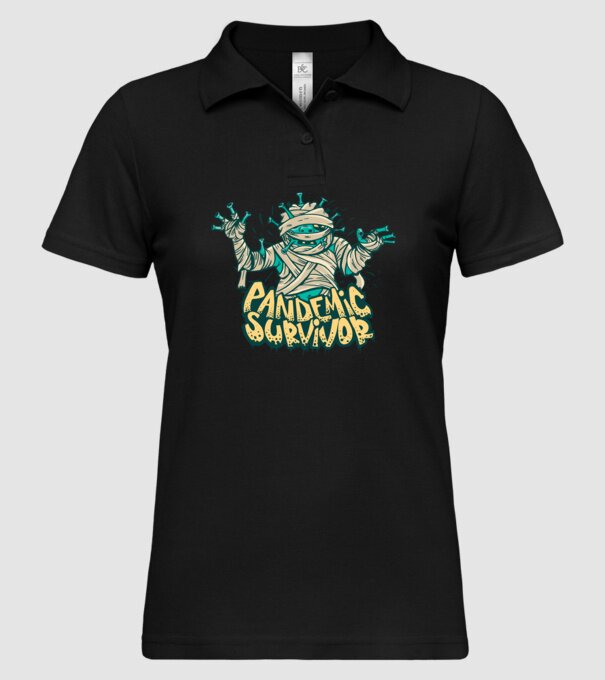 Supraviețuitorul epidemiei model negru pe tricou