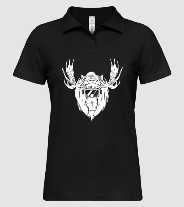 Cap de Elan model negru pe tricou
