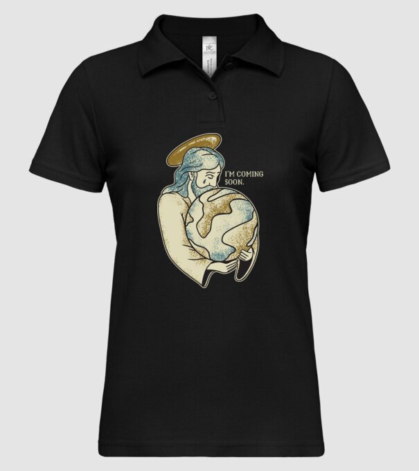 Jesus is coming soon - Isus vine în curând model negru pe tricou