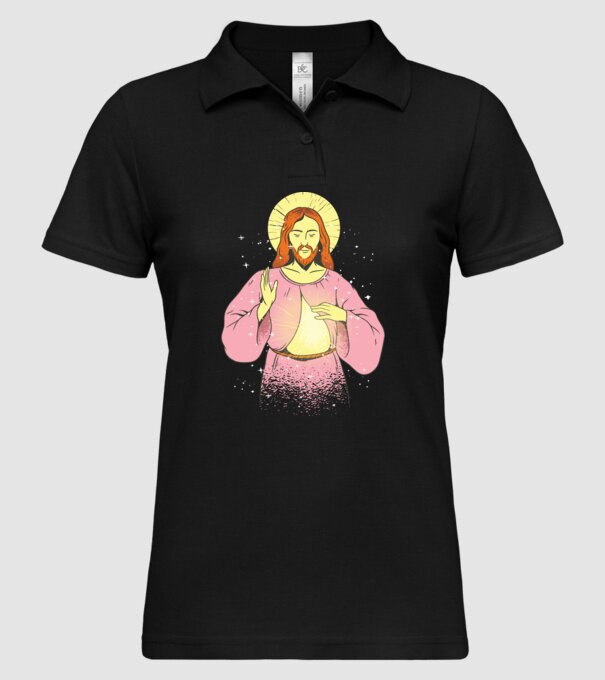 Iisus Hristos model negru pe tricou