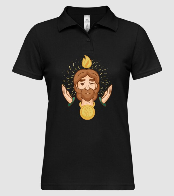 Apostolul Iuda model negru pe tricou