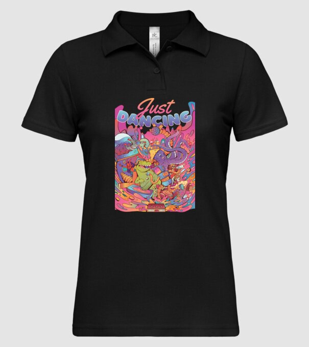 Just Dancing Fulgi de cereale model negru pe tricou