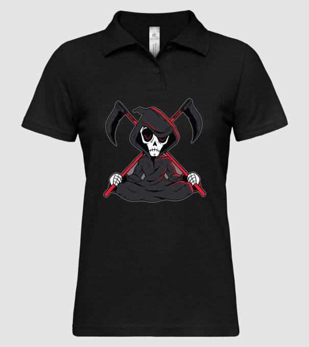 Moartea - Grim Reaper model negru pe tricou