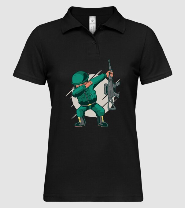 Soldat DAB model negru pe tricou
