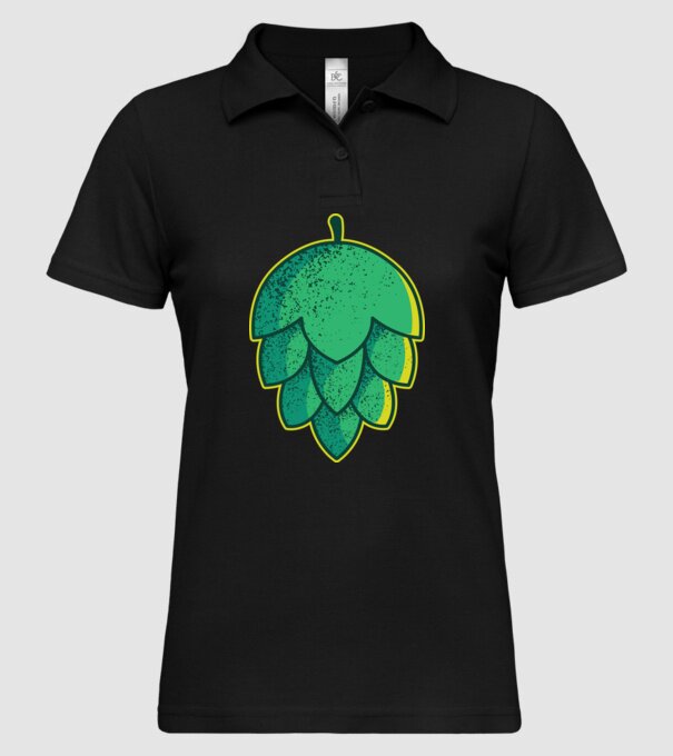 Tricou cu bere de Hamei model negru pe tricou