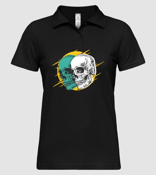 Cranii model negru pe tricou