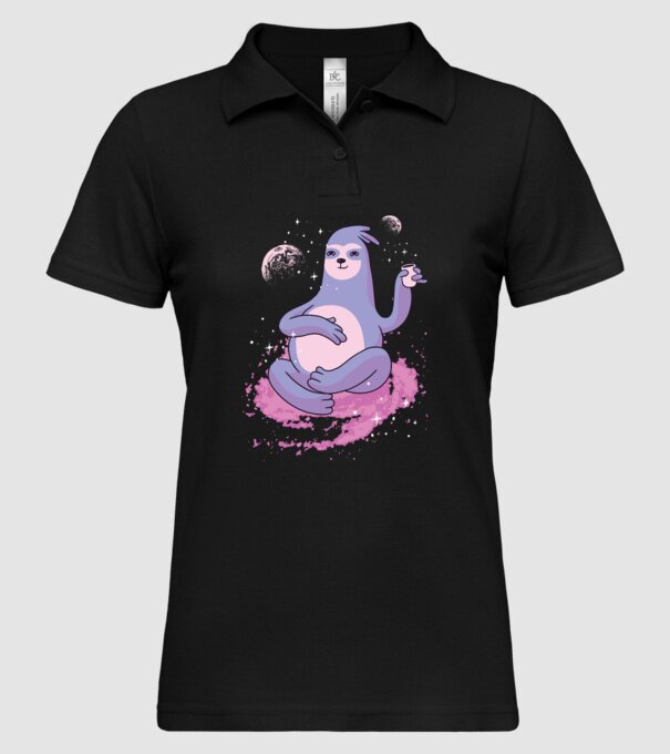 Leneș în spațiu model negru pe tricou