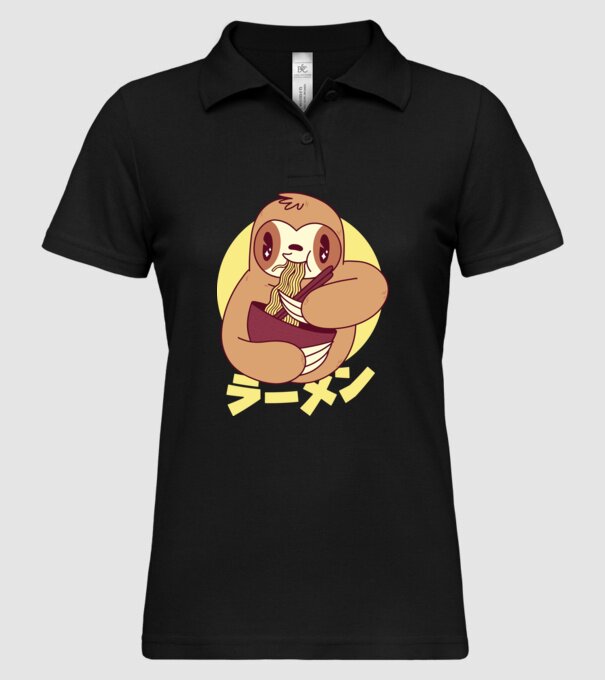 Ramen Leneș model negru pe tricou