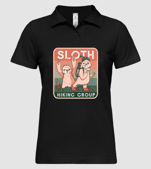 Grupul de amatori de drumeție Leneș model negru pe tricou