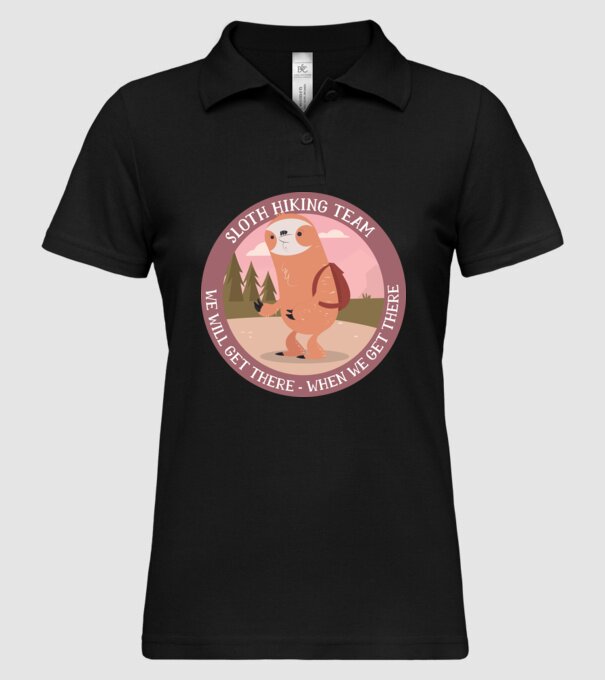 Leneș drumeție - Vom ajunge, atunci când vom ajunge model negru pe tricou