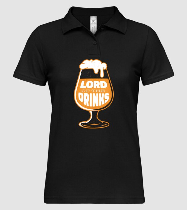 Lord of the Drinks Bere model negru pe tricou
